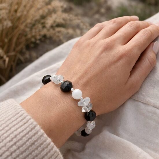 Dabīgo pērļu rokassprādze "Klasiskā Harmonija"